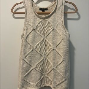 Banana Republic Cream Ribbed Tank Top Camisole